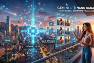 Infografía que muestra las capacidades de composición multi-imagen de Nano Banana 2 y Gemini 3